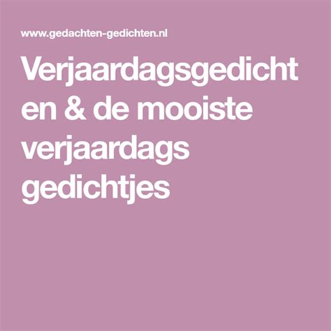 Verjaardagsgedichten & de mooiste verjaardags gedichtjes